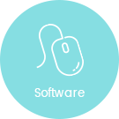 software mouse round icon