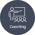 round coaching icon
